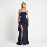 Twisted Off-Shoulder Maxi Dress Relaxed Fit, Evening Party, Formal Womens