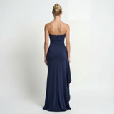 Twisted Off-Shoulder Maxi Dress Relaxed Fit, Evening Party, Formal Womens