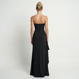 Twisted Off-Shoulder Maxi Dress Relaxed Fit, Evening Party, Formal Womens