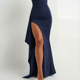 Twisted Off-Shoulder Maxi Dress Relaxed Fit, Evening Party, Formal Womens